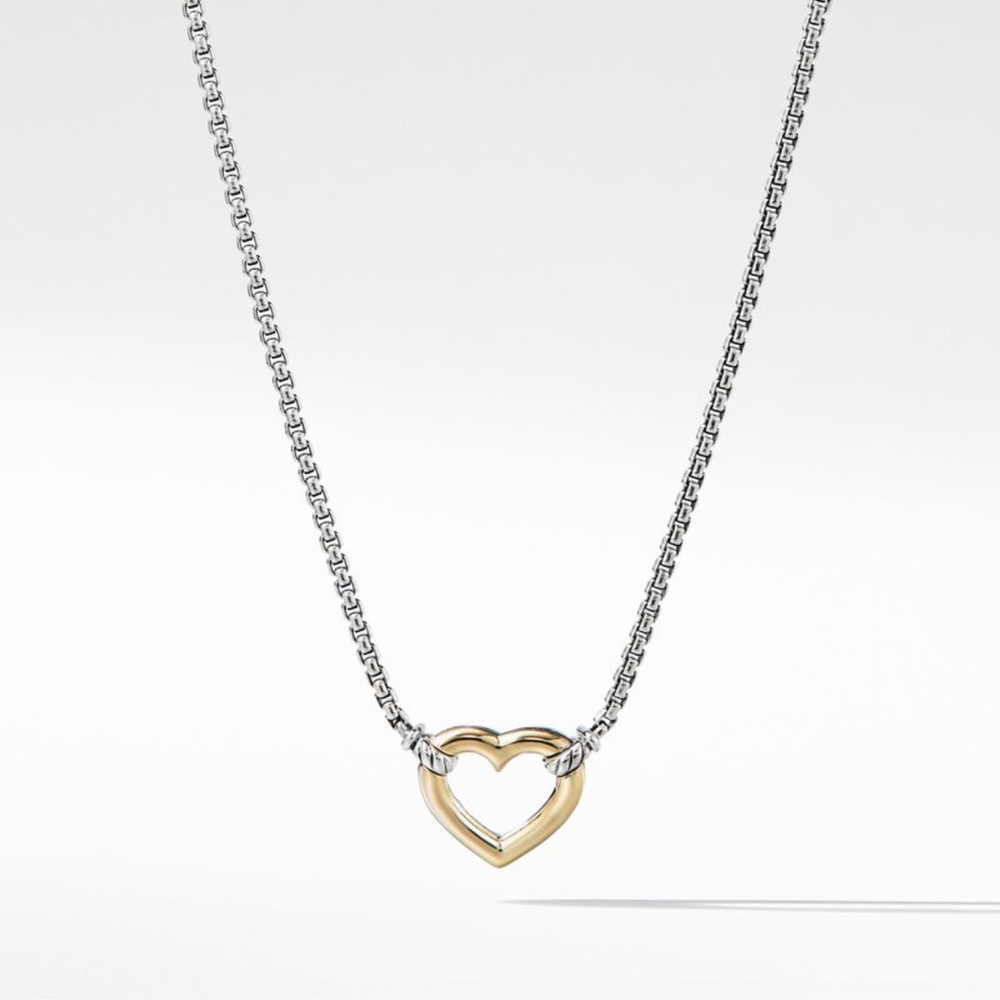 David Yurman Gold Heart Necklace